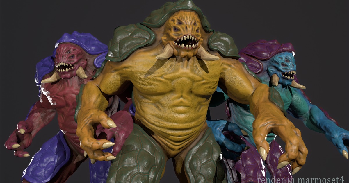 Turtle monster | 3D Creatures | Unity Asset Store