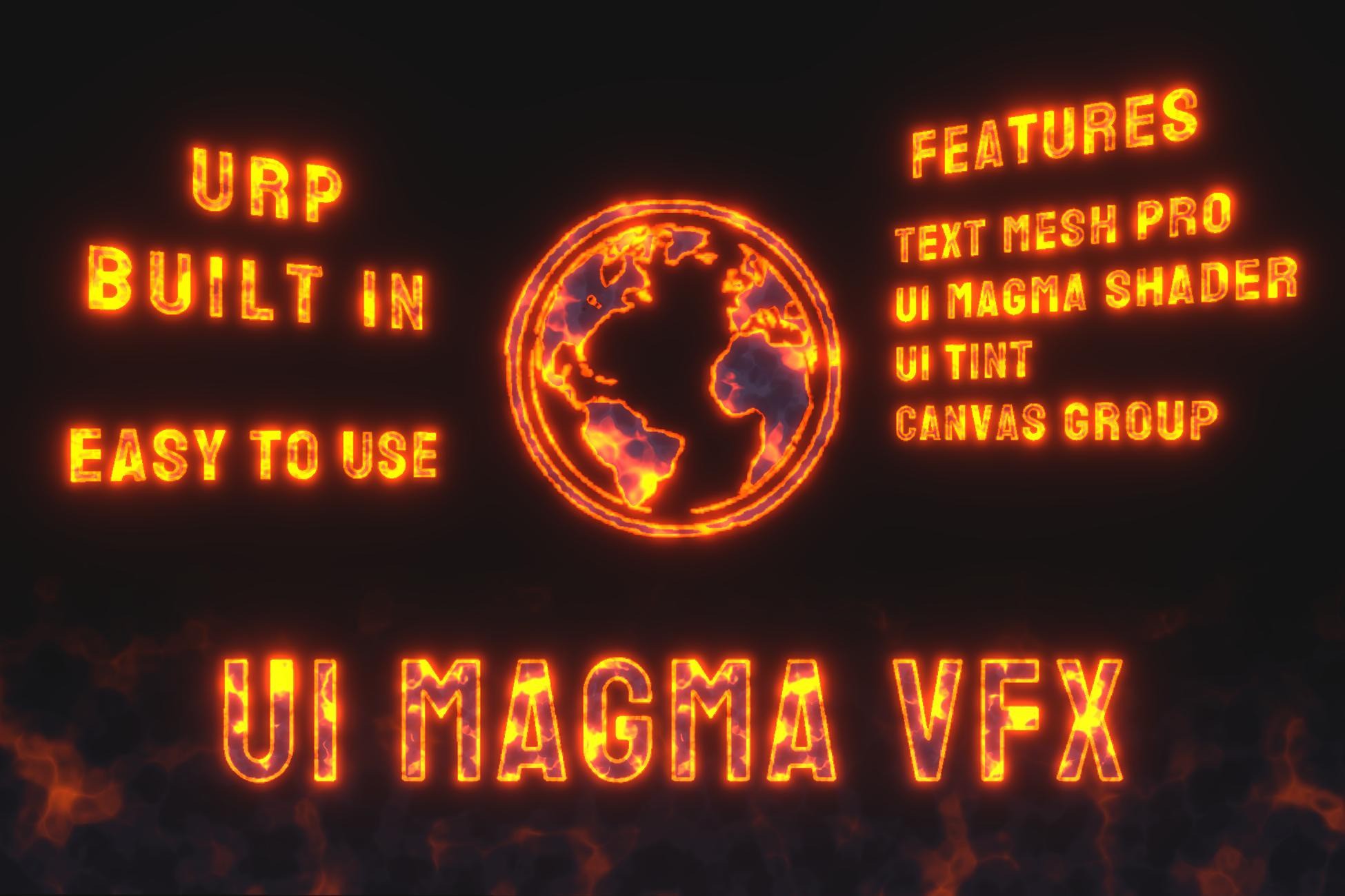 UI MAGMA VFX | VFX Shaders | Unity Asset Store