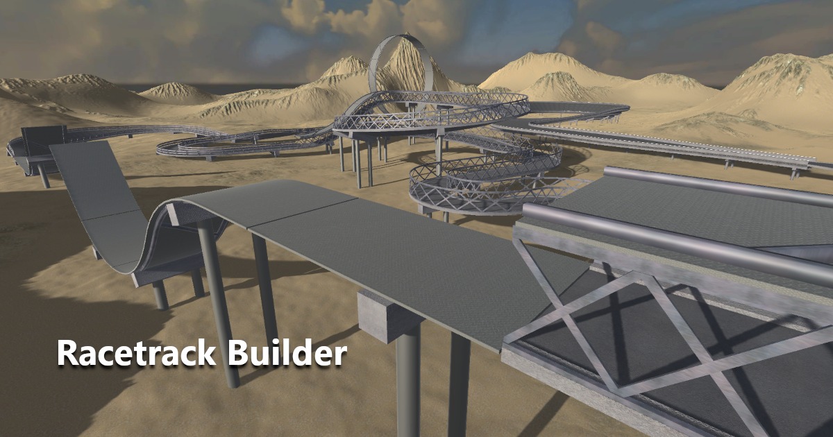 Racetrack Builder Modeling Unity Asset Store