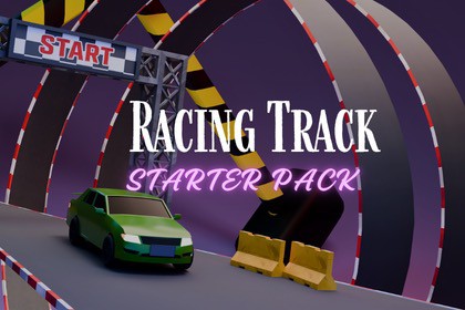 ANIMA PROXIMA - Low Poly Racing Track Starter Pack