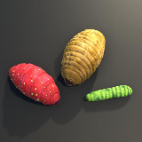 Small & Fat Worm's (3 in 1 PACK)