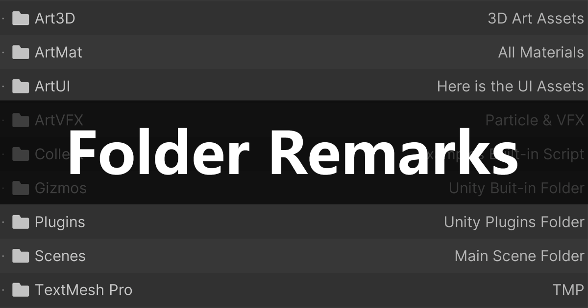 Check Folder Machine Remark Folder Remarks | Utilities Tools | Unity Asset Store