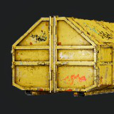 Dumpster/Metallic Outdoors Trashcan