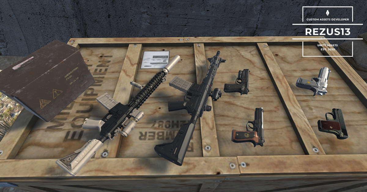 High quality PBR weapon pack 2 | 3D Weapons | Unity Asset Store