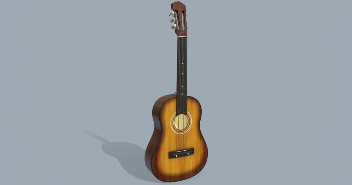 Classic Acoustic Guitar | 3D Props | Unity Asset Store