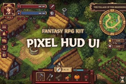 Pixel HUD UI