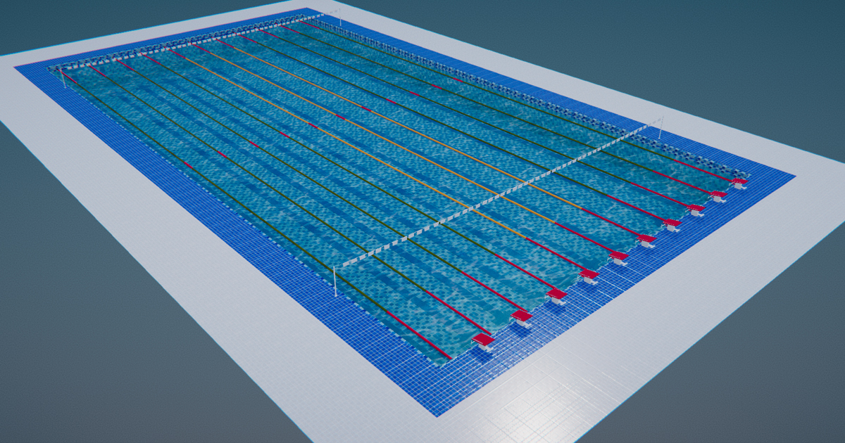 Swimming Pool : Olympic Pool | 3D Environments | Unity Asset Store