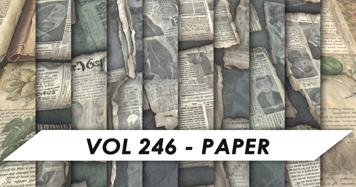 Paper Assets Stylized Textures - Vol 246 - Paper | 2D Textures & Materials | Unity ...