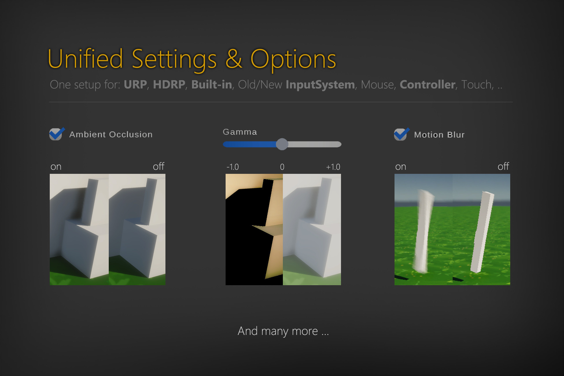 Settings & Game Options - Unified Menu Generator | GUI Tools | Unity ...