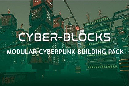 Cyber-Blocks - Modular Cyberpunk Building Pack