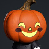 Cute Scarecrow Low Poly