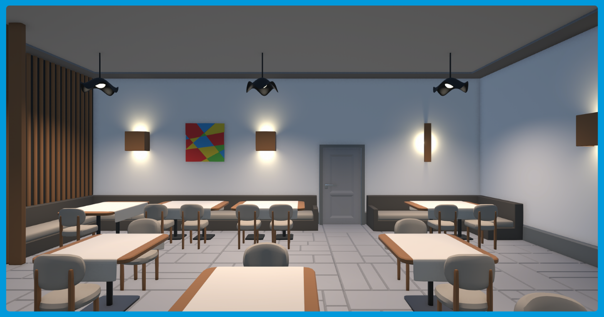 Stylized Restaurant Furniture Pack | 3D Furniture | Unity Asset Store