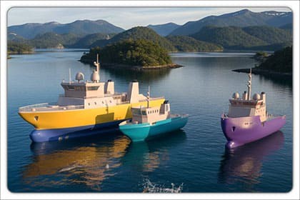 Ships Pack 3 In 1 - Low Poly Marine Supply - Ship Collection