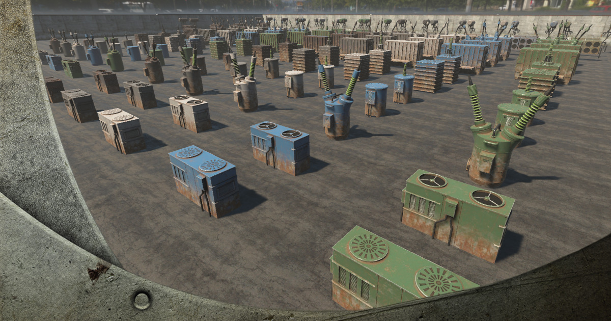 Powerstation Props - HQ | 3D Industrial | Unity Asset Store