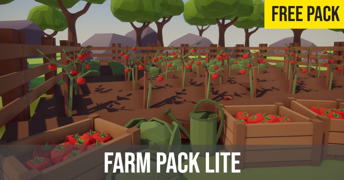 Unity Farm Asset Low Poly Farm Pack Lite | 3D Industrial | Unity Asset Store