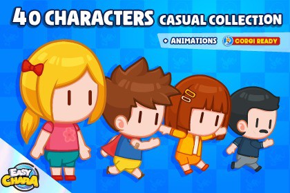 Easy Chara – Casual 2D Character Collection