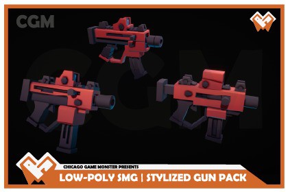 Low-Poly SMG | Stylized Gun Pack
