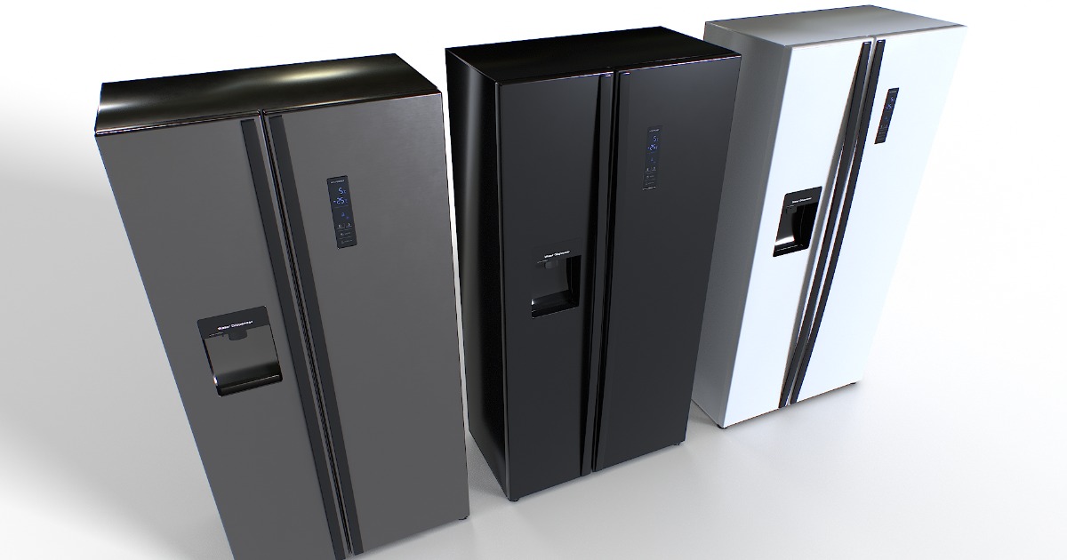 American fridge set | 3D Interior | Unity Asset Store