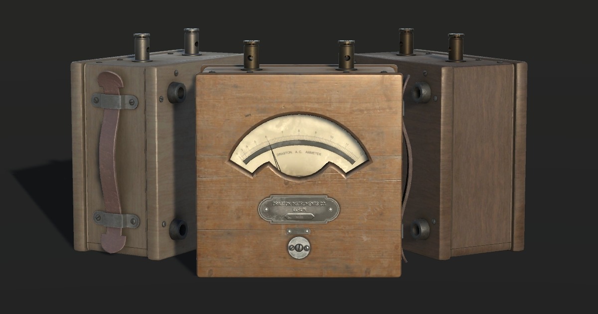 Vintage Ammeter Set (Functional) | 3D Electronics | Unity Asset Store