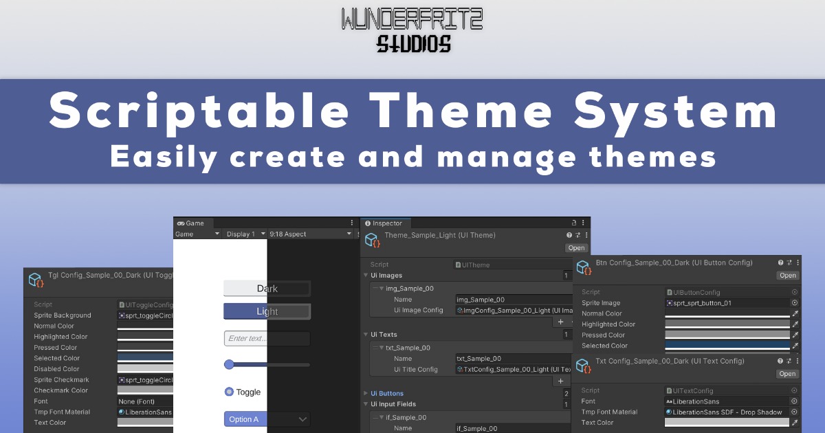 UI Scriptable Theme System | GUI Tools | Unity Asset Store