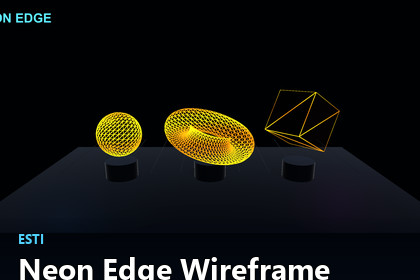 Neon Edge Wireframe URP