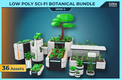 LOW POLY SCI-FI SERIES G – COMPLETE BUNDLE