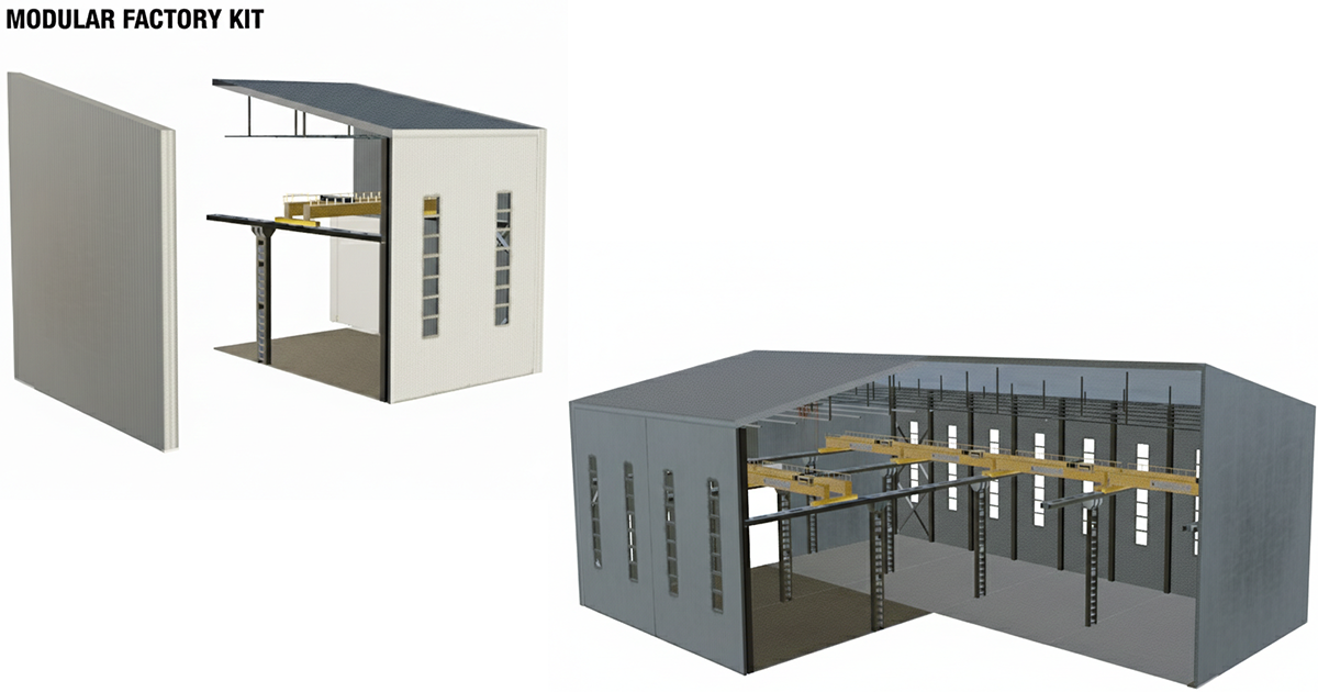 Modular Factory Kit - Scalable Low Poly Warehouse | 3D Industrial ...