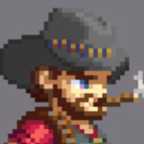 2D Pixel Character - Cowboy