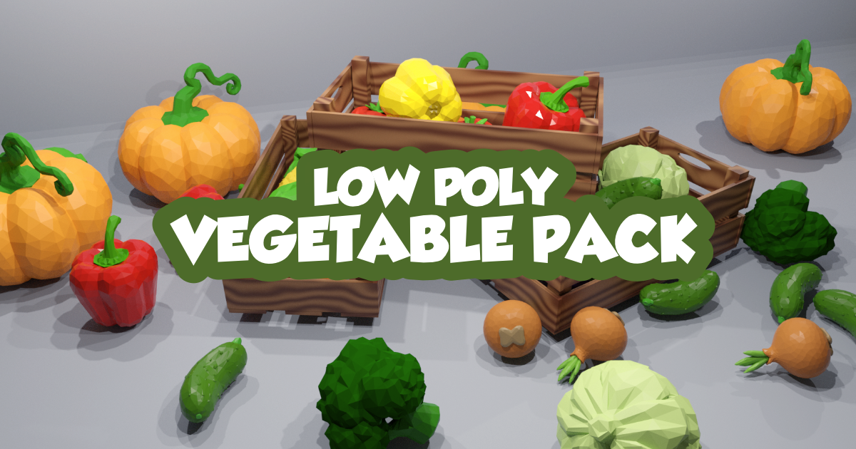 Low Poly Vegetable Pack - Game Ready | 3D Food | Unity Asset Store