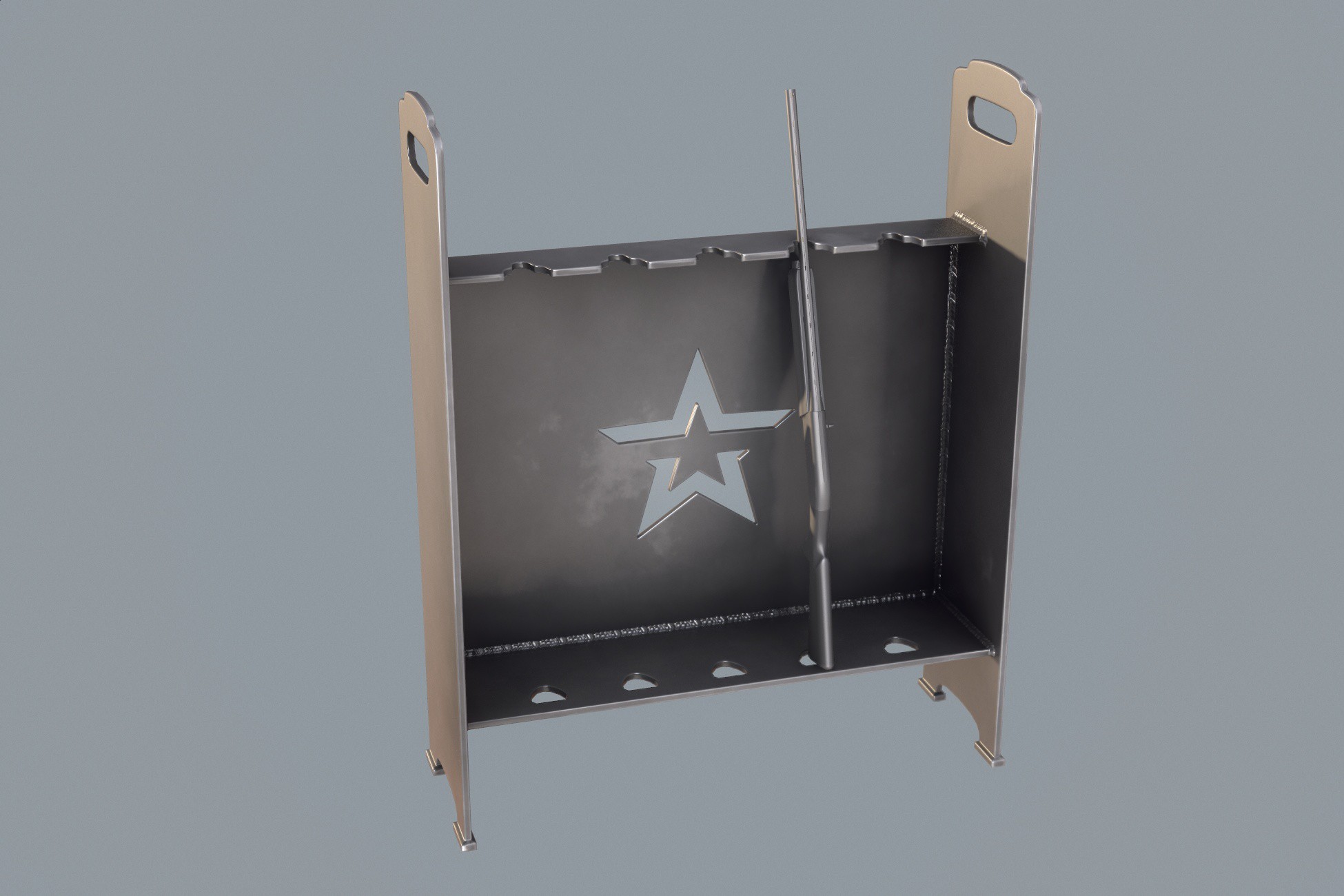 Metal Gun Rack 3D 枪支 Unity Asset Store