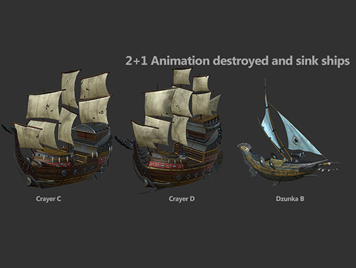 Ship Pack 2+1 - Pack 6 | 3D 船舶 | Unity Asset Store