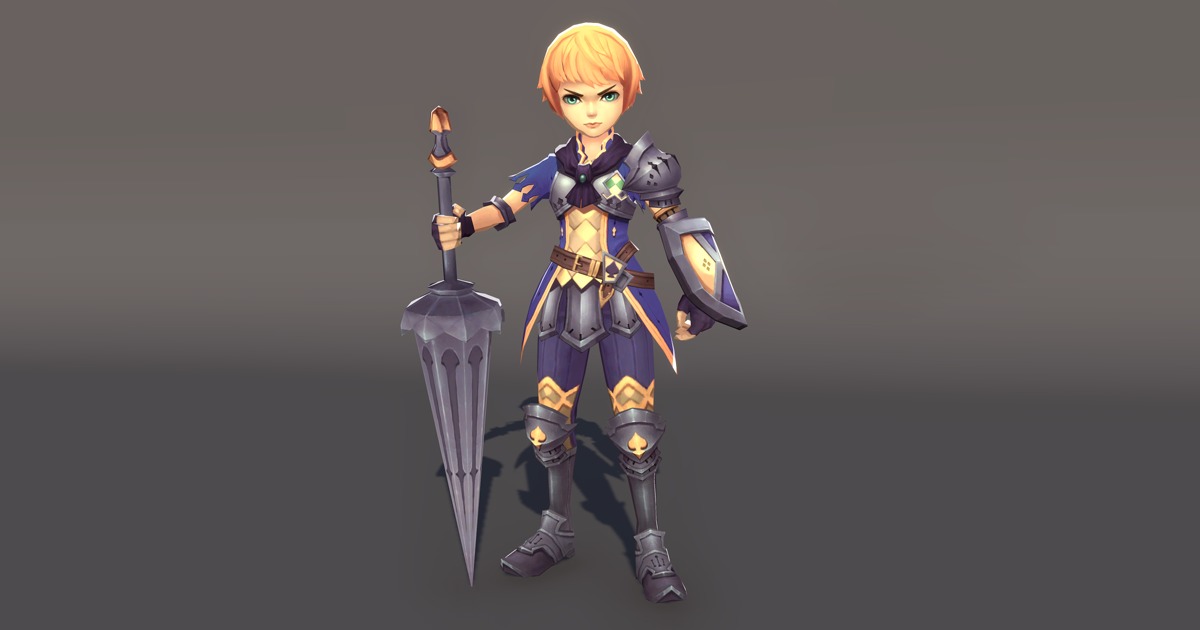 Unity Polygon Character Polygon Character_Poker Knight | キャラクター | Unity Asset Store