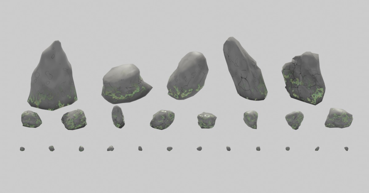 Fantsy Stylized Rock Pack | 3D Landscapes | Unity Asset Store