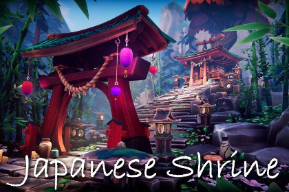 Stylized Japanese Shrine - Asset Pack