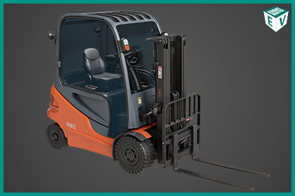 Forklift Truck 01 Orange URP HDRP Textures