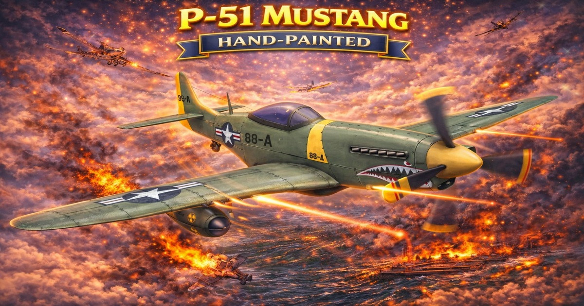 P-51 Mustang Hand-Painted | 3D 항공 | Unity Asset Store