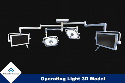 Operating Light 3D Model – Surgical Light