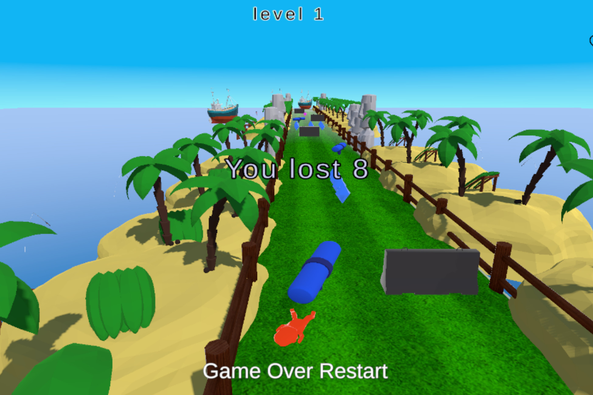 The Island Runner :(Hyper casual game)