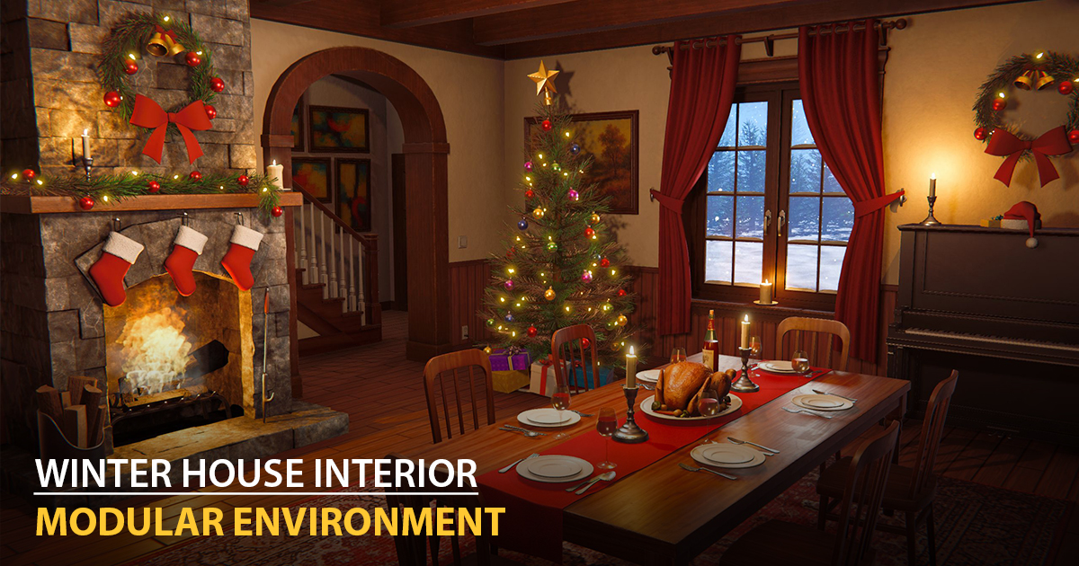 Winter House Interior | 3D 주변환경 | Unity Asset Store