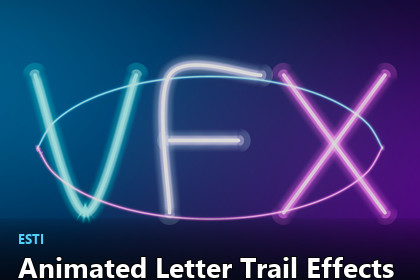 Animated Letter Trail Effects