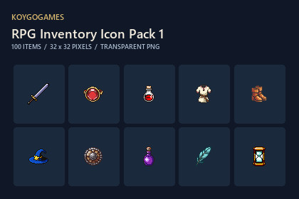 RPG Inventory Icon Pack 1