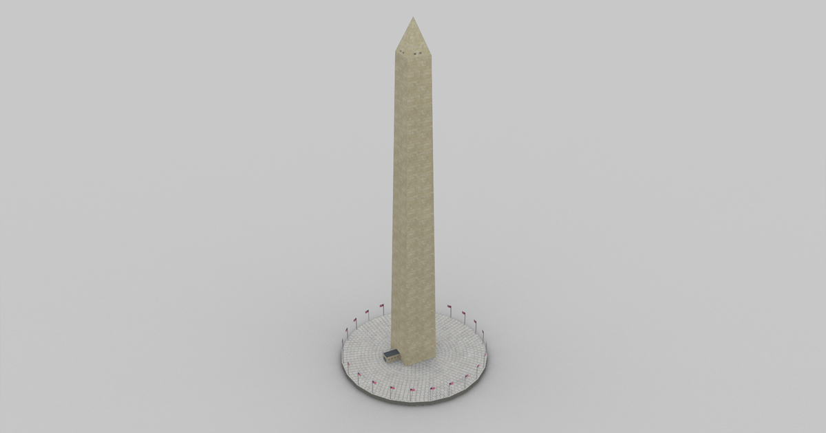 Washington Monument_lowpoly | 3D 도시 | Unity Asset Store