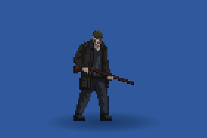 Old Infected Man (2D Pixel Art)