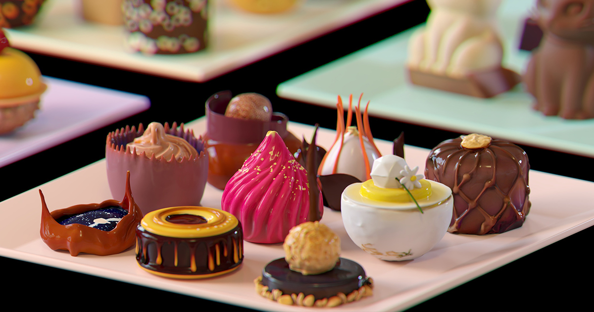 Gourmet Mini Desserts Sweet Candy Collection