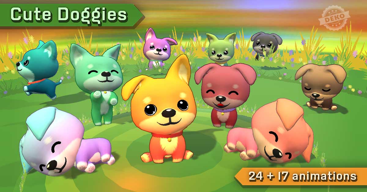 Cute Doggies | 3D Animals | Unity Asset Store