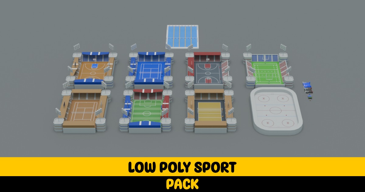 Low Poly Sport Pack | 3D Environments | Unity Asset Store