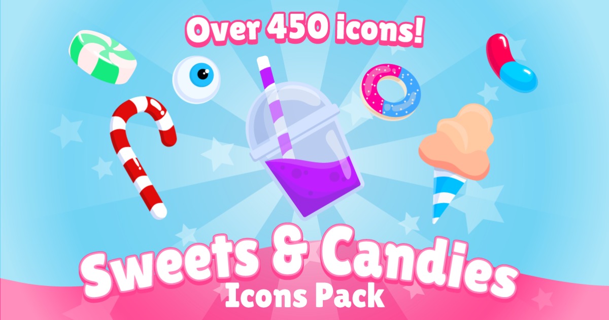 New Unity Sweets Sweets&Candies Icons Pack | 2D 아이콘 | Unity Asset Store