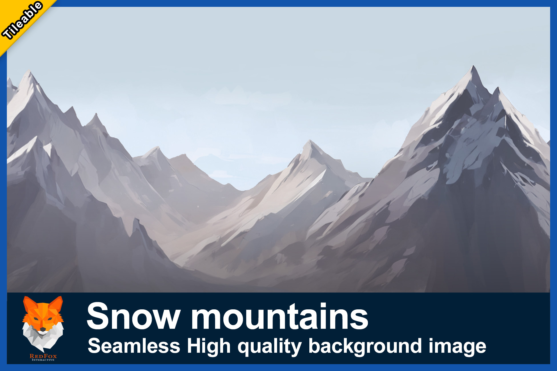 Snow mountains - Seamless background | 2D Environments | Unity Asset Store
