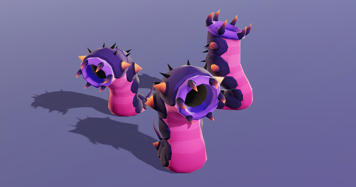Queen Worm Cute Series | 3D Creatures | Unity Asset Store