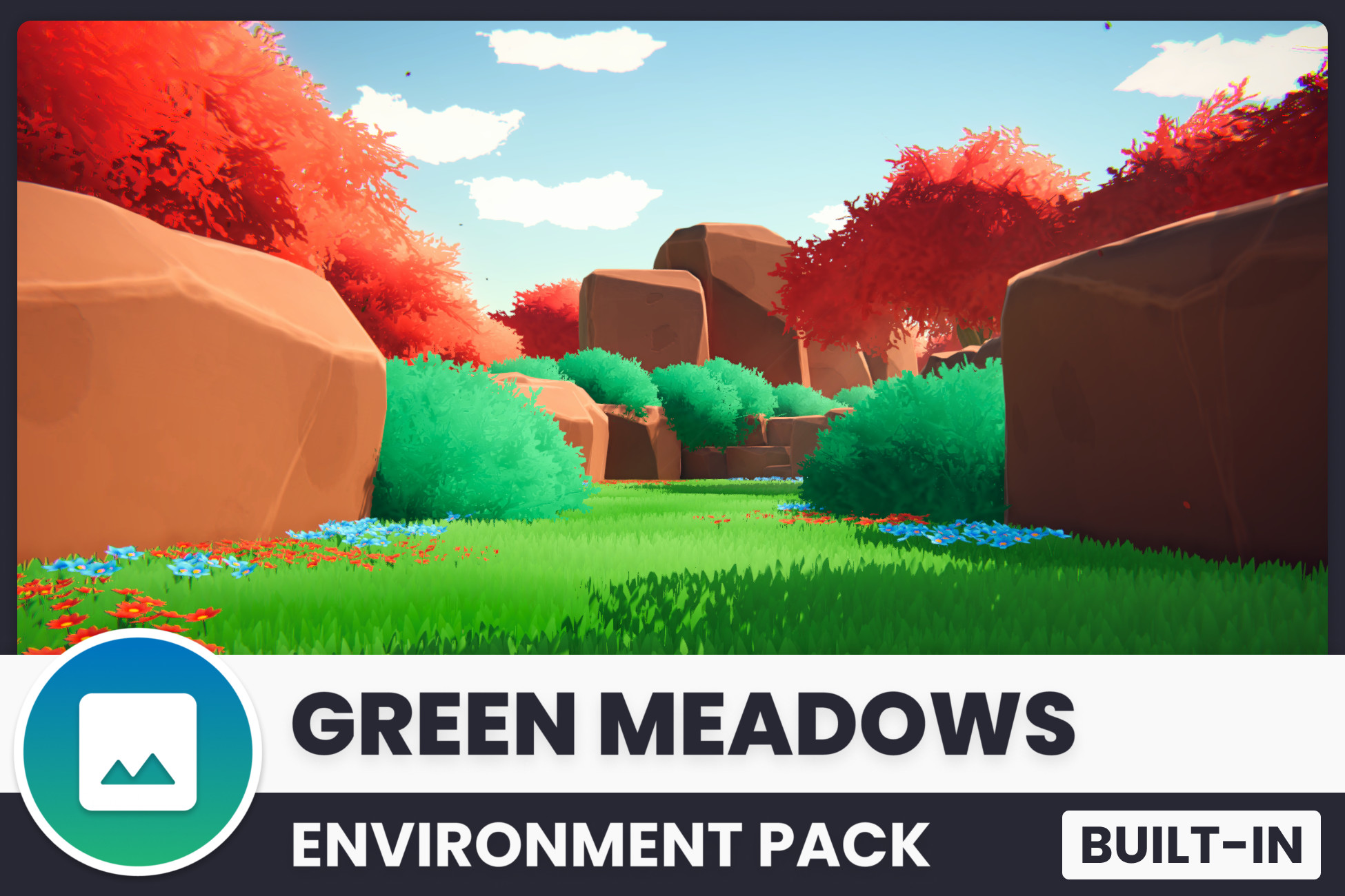 Green Meadows - Stylized Environment (Built-in) | 3D Fantasy | Unity ...